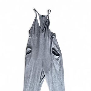 wild fable Silver Metallic Jumpsuit